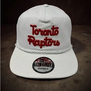 New Era Toronto Raptors The Golfer White Rope Hat NBA Snapback Adult Cap